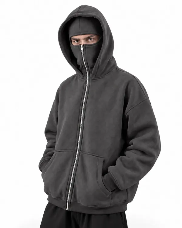 NORTHWAY Full-Zip Hoodie — Gray